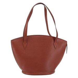 LOUIS VUITTON Epi Saint Jacques Shopping Shoulder Bag Brown M52263